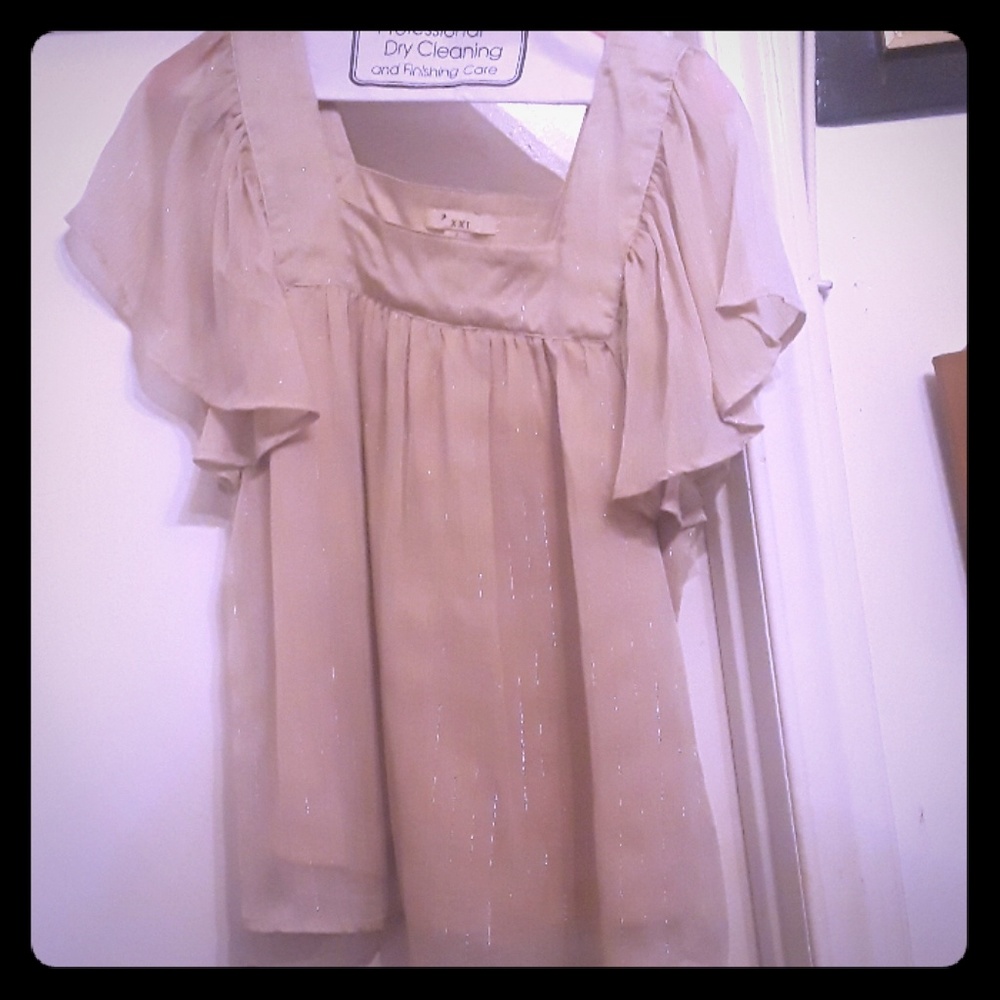 brown blouse